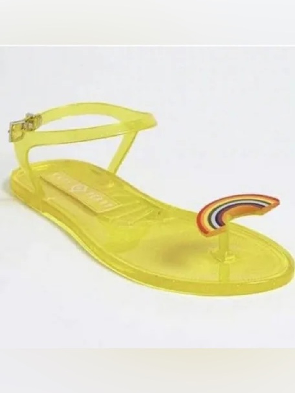 Katy Perry Rainbow Geli Sandal Yellow Size 8